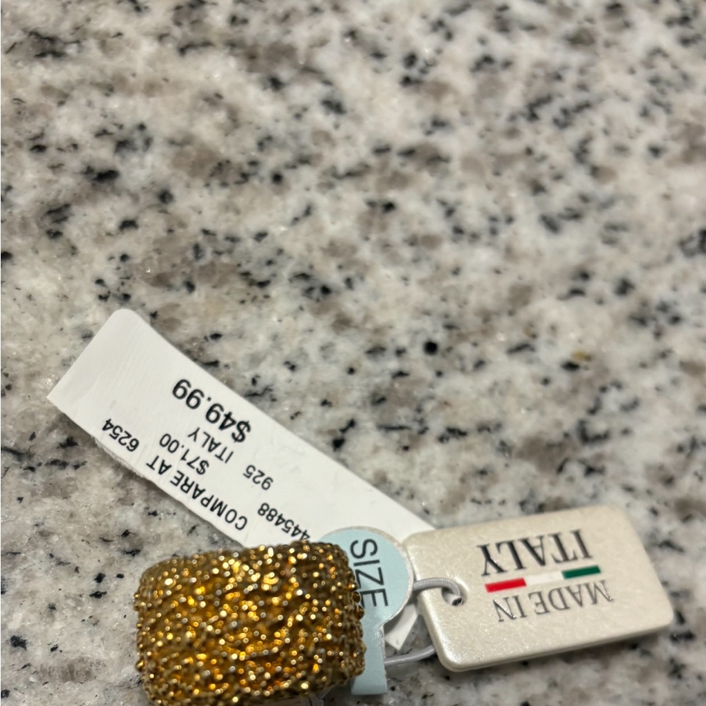 Mia Fiore Ring 18k Gold Plated Sterling Silver Nwt Size Is 7 25$